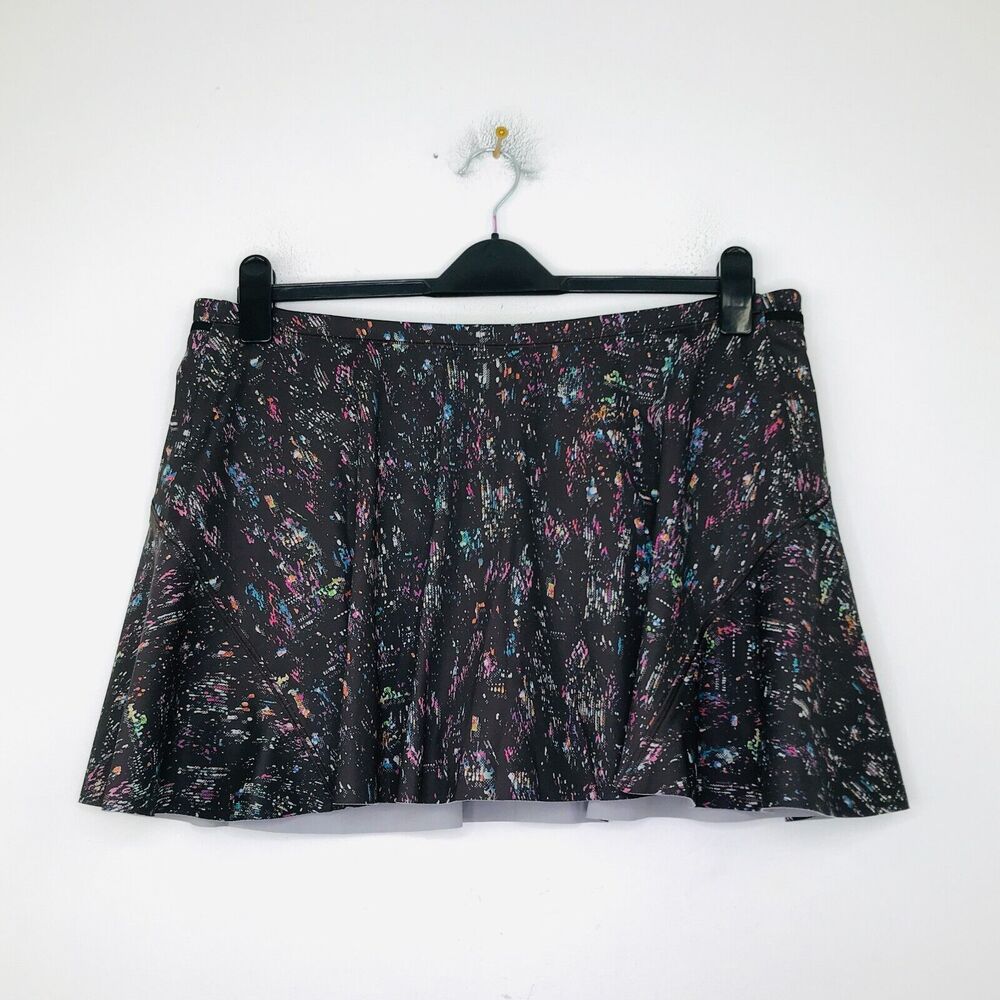 Athleta Women's XL Skort Brown City Lights Match Point Pull On Mini Tennis BR21